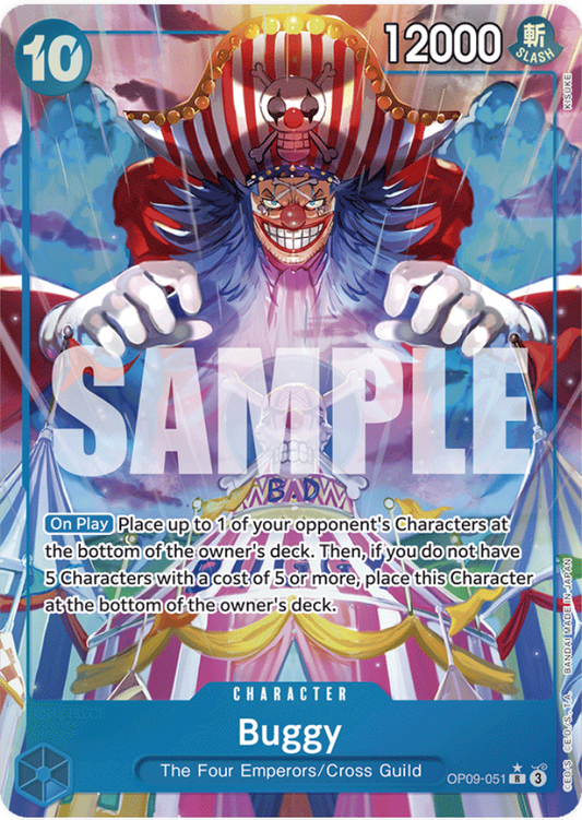 One Piece Card Game Buggy OP09 Emperors In The New World OP09-051