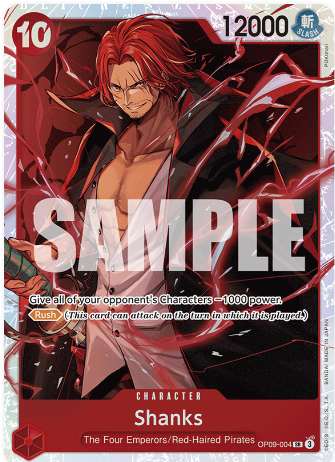 One Piece Card Game Shanks OP09 Emperors In The New World OP09-004