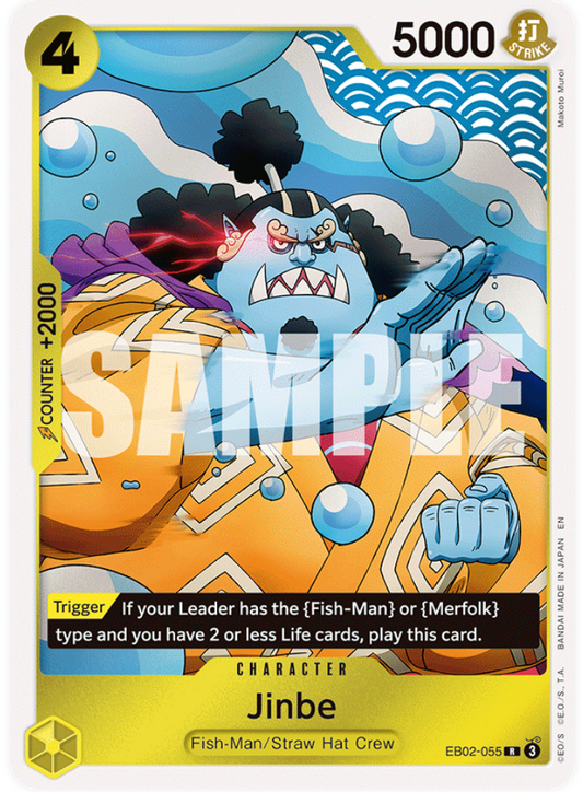 One Piece Card Game Jinbe EB02 Anime 25th Collection EB02-055