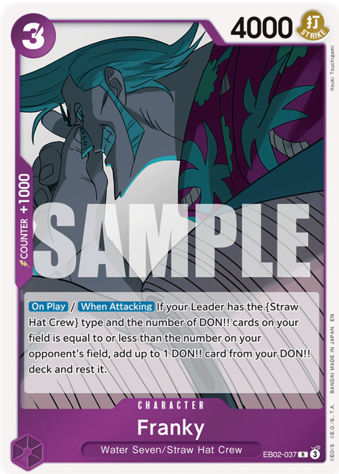 One Piece Card Game Franky EB02 Anime 25th Collection EB02-037
