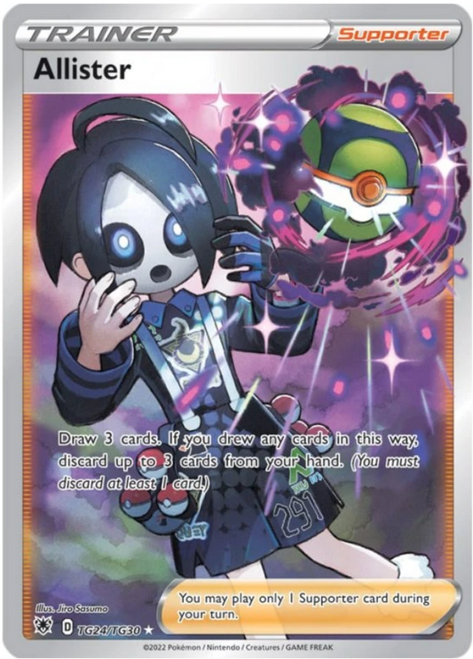 Pokemon TCG Allister Full Art Trainer TG24/TG30 Astral Radiance
