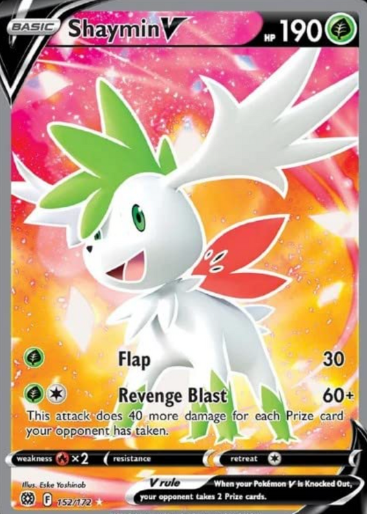 Pokemon TCG Shaymin V 152/172 Brilliant Stars