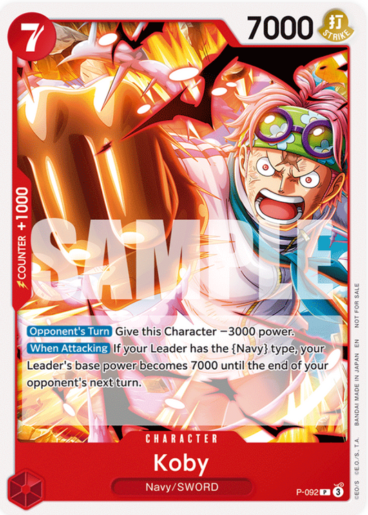 One Piece Card Game Koby Promo OP12 Release Event P-092