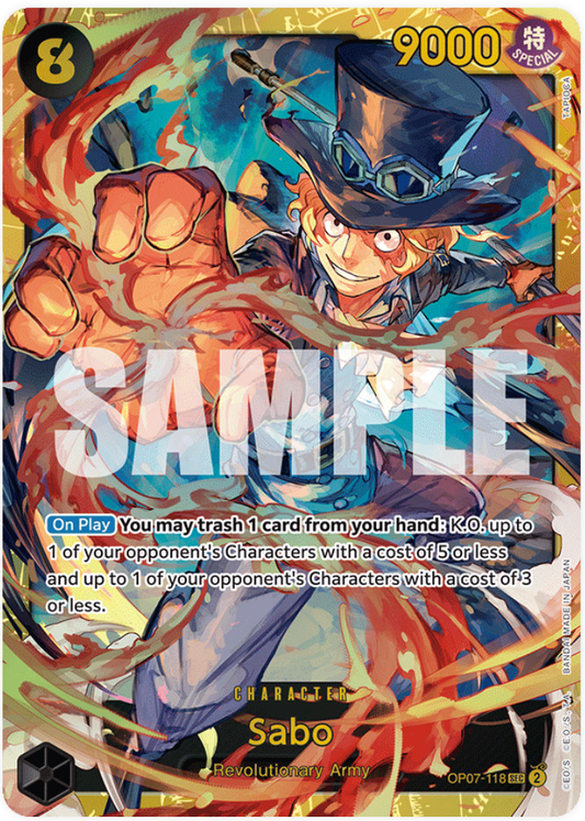 One Piece Card Game Sabo OP07 500 Years in the Future OP07-118