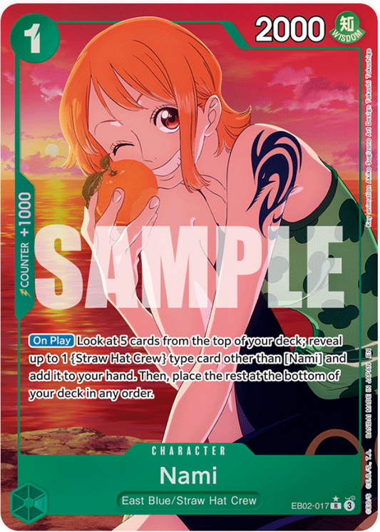 One Piece Card Game Nami EB02 Anime 25th Collection EB02-017
