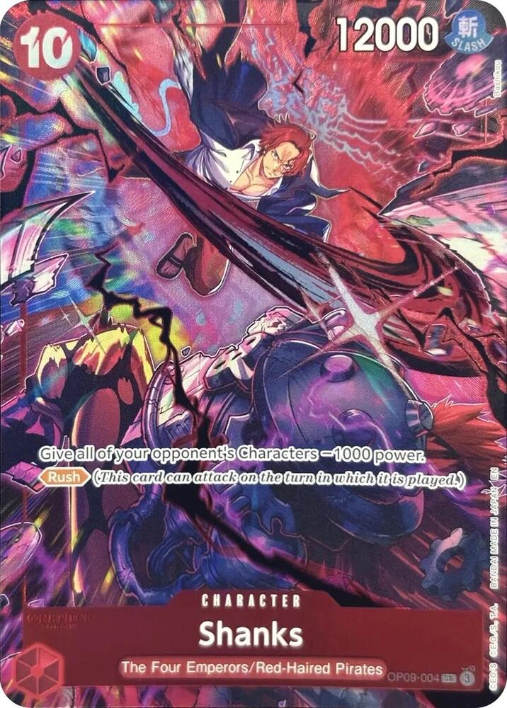 One Piece Card Game Shanks OP09 2nd Anniversary OP09-004