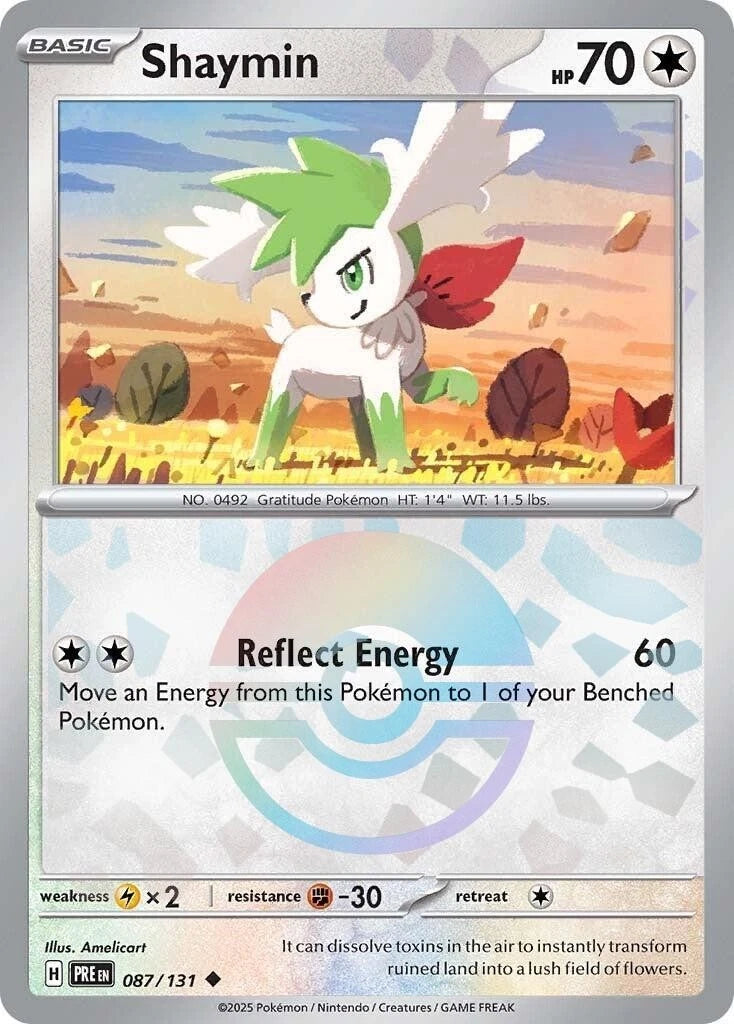 Pokemon TCG Shaymin 087/131 Prismatic Evolution