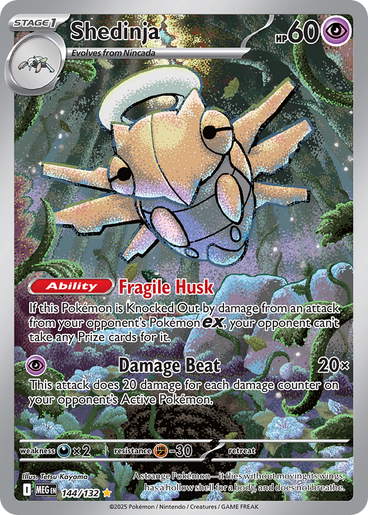 Pokemon TCG Shedinja 144/132 Mega Evolution