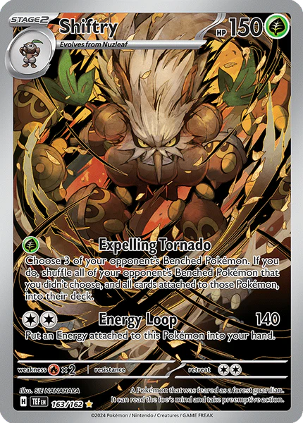 Pokemon TCG Shiftry 163/162 Temporal Forces