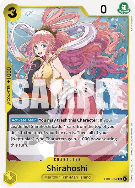 One Piece Card Game Shirahoshi EB03 Extra Booster One Piece Heroines Edition EB03-052