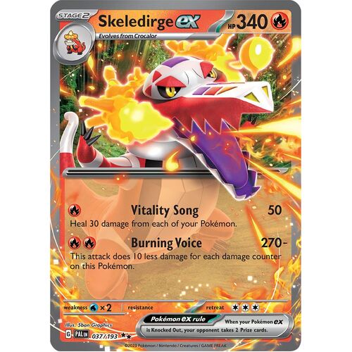 Pokemon TCG Skeledirge EX 037/193 Paldea Evolved