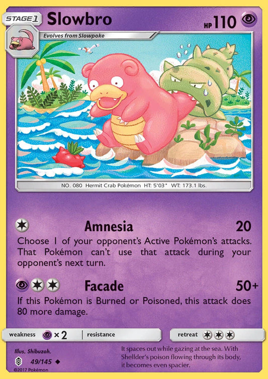 Pokemon TCG Slowbro 49/145 Guardians Rising