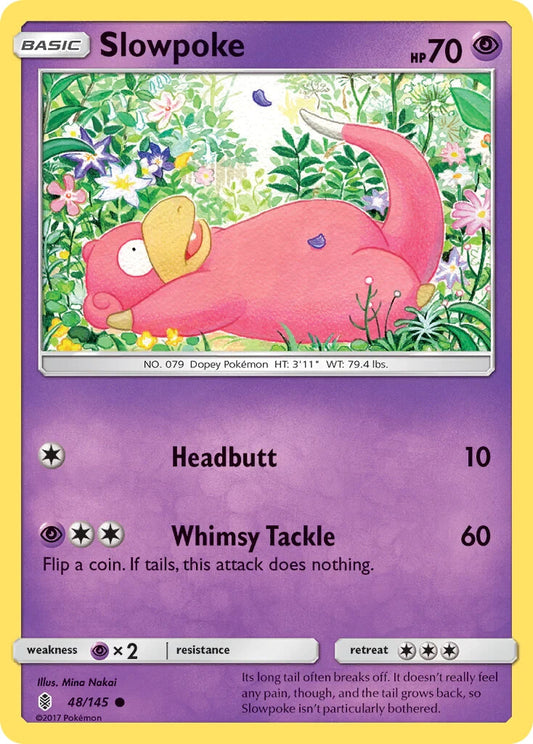 Pokemon TCG Slowpoke 48/145 Guardians Rising