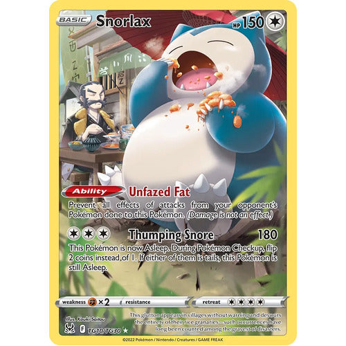 Pokemon TCG Snorlax TG10/TG30 Lost Origins