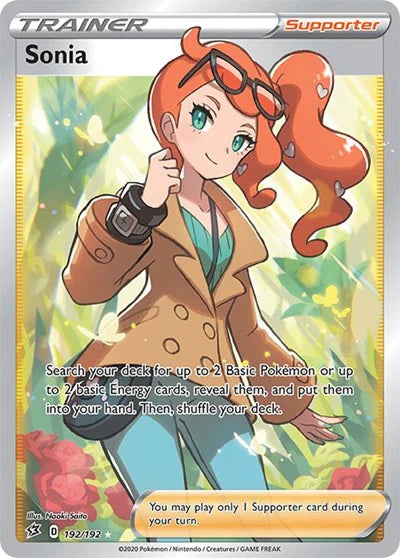 Pokemon TCG Sonia Full Art Trainer 192/192 Rebel Clash