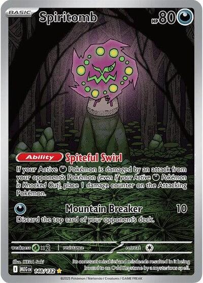 Pokemon TCG Spiritomb 148/132 Mega Evolution