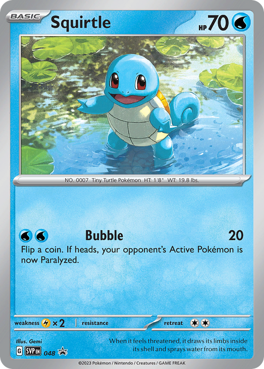 Pokemon TCG Squirtle SVP048 Promo