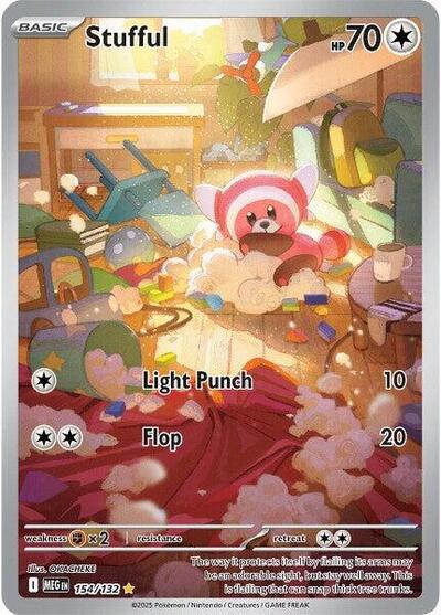 Pokemon TCG Stufful 154/132 Mega Evolution