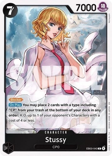 One Piece Card Game Stussy EB03 Extra Booster One Piece Heroines Edition EB03-043