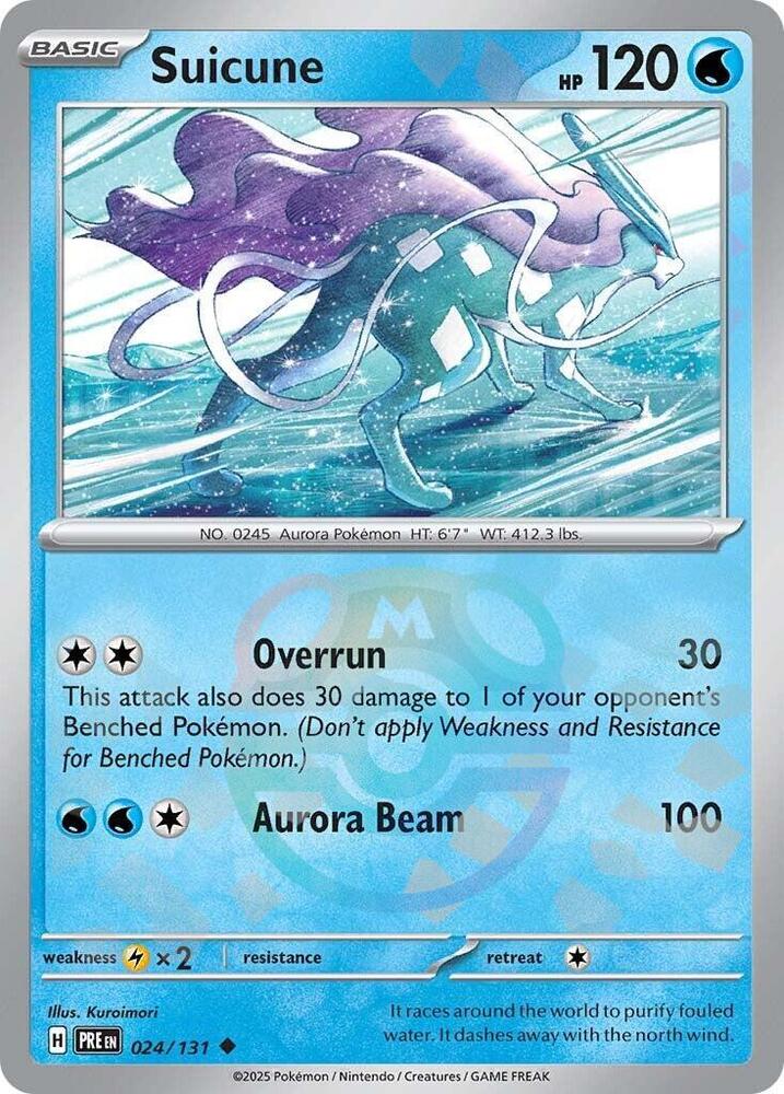 Pokemon TCG Suicune 024/131 Prismatic Evolution