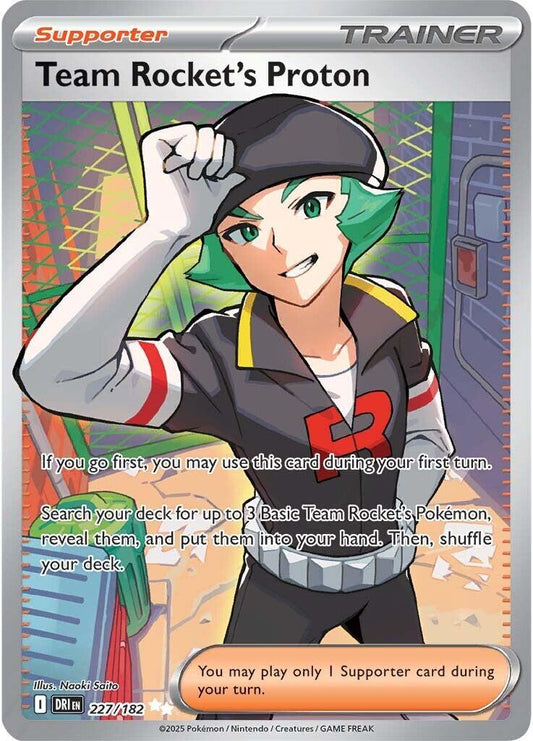 Pokemon TCG Team Rocket’s Proton Full Art Trainer 227/182 Destined Rivals