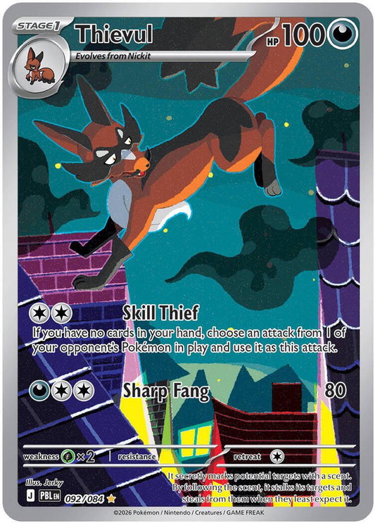 Pokemon TCG Thievul 092/084 Pitch Black