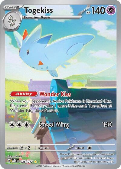Pokemon TCG Togekiss 235/217 Ascended Heroes