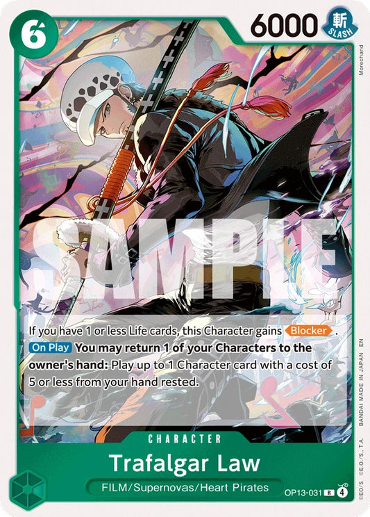 One Piece Card Game Trafalgar Law OP13 Carrying On His Will OP13-031