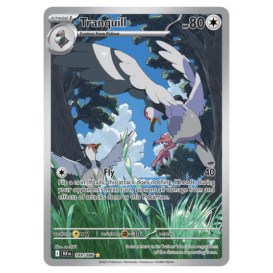 Pokemon TCG Tranquill 149/086 Black Bolt