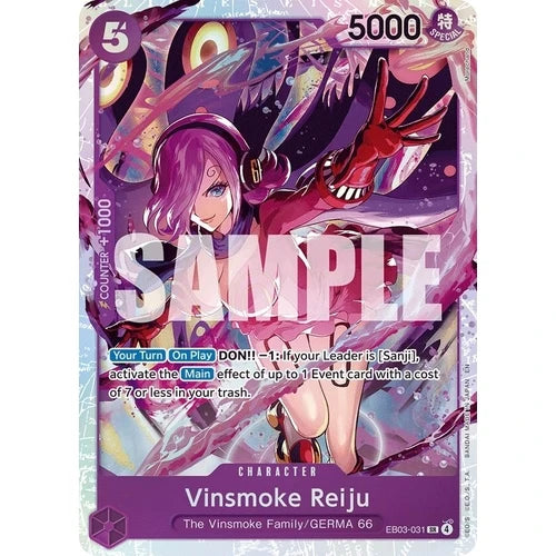 One Piece Card Game Vinsmoke Reiju EB03 Extra Booster One Piece Heroines Edition EB03-031