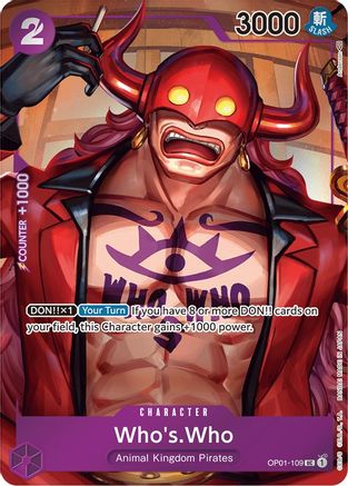 One Piece Card Game Who's.Who OP01 Romance Dawn OP01-109