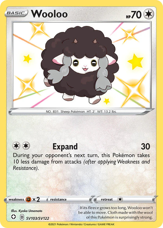 Pokermon TCG Wooloo SV103/SV122 Shining Fates
