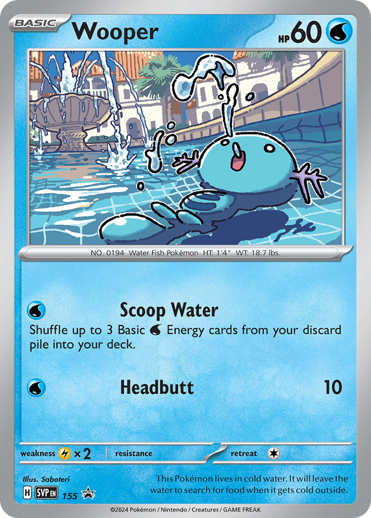 Pokemon TCG Wooper SVP155 Promo