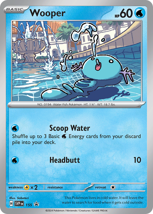 Pokemon TCG Wooper SVP155 Promo
