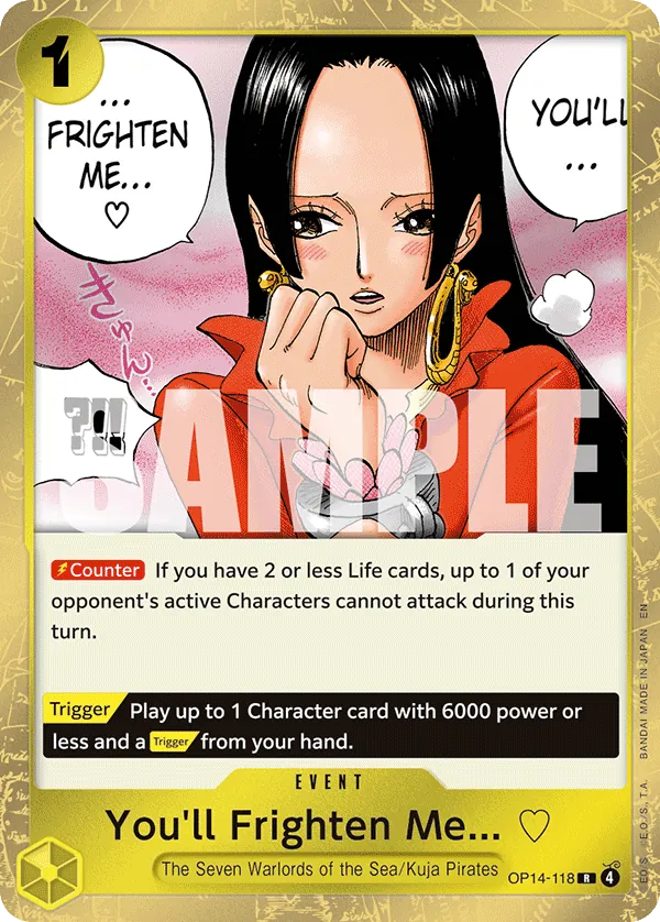 One Piece Card Game You'll Frighten Me... OP14 The Azure Sea's Seven OP14-118