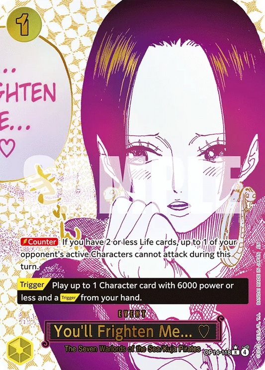 One Piece Card Game You’ll Frighten Me OP14 The Azure Sea's Seven OP14-118