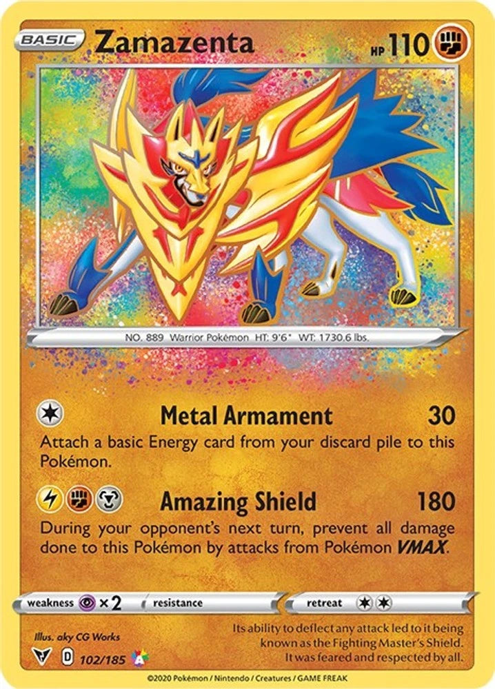 Pokemon TCG Zamazenta 102/185 Vivid Voltage