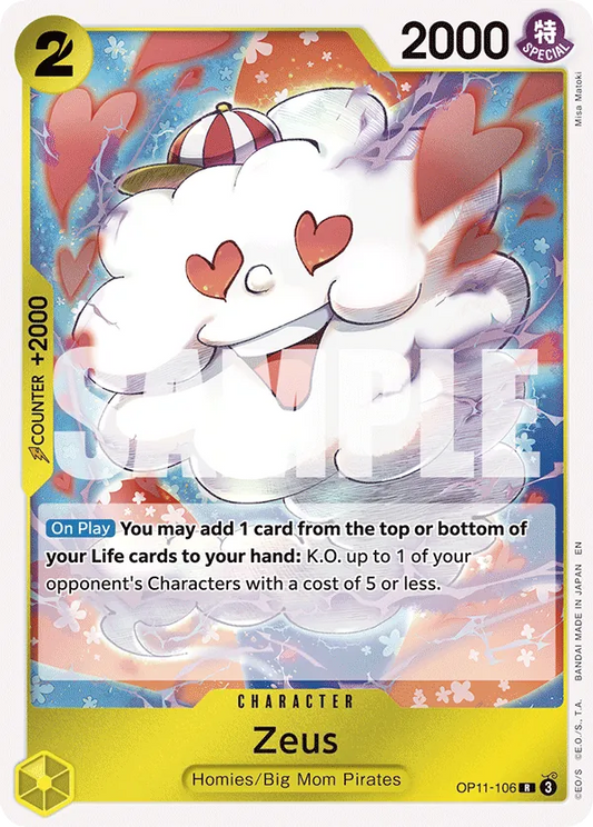One Piece Card Game Zeus OP11 A Fist of Divine Speed OP11-106