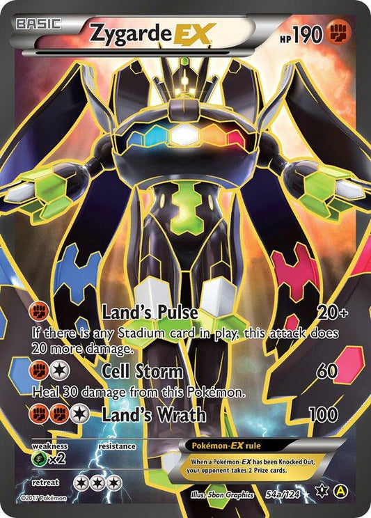 Pokemon TCG Zygarde EX 54a/124 Fate Collide