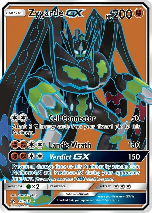 Pokemon TCG Zygarde GX 73/131 Forbidden Light