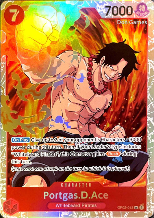 One Piece Card Game Portgas.D.Ace OP02 Paramount War OP02-013