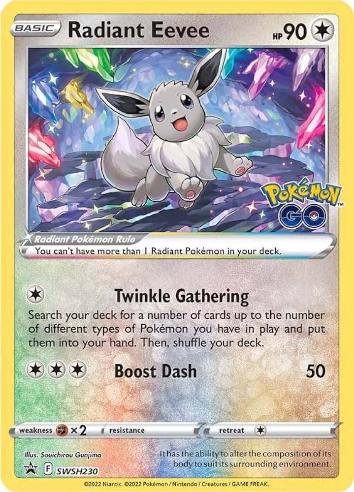 Pokemon TCG Radiant Eevee SWSH230 Promo