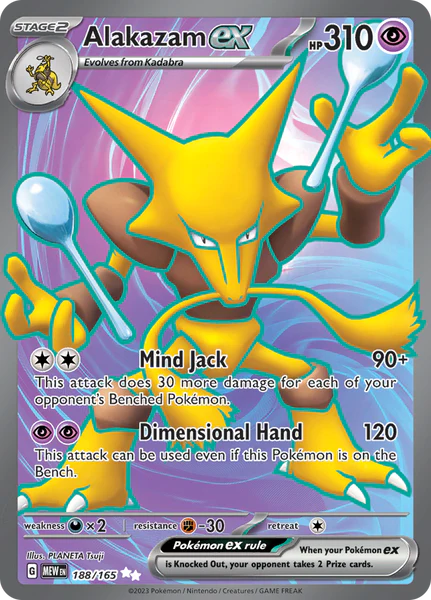 Pokemon TCG Alakazam EX 188/165 Pokemon 151