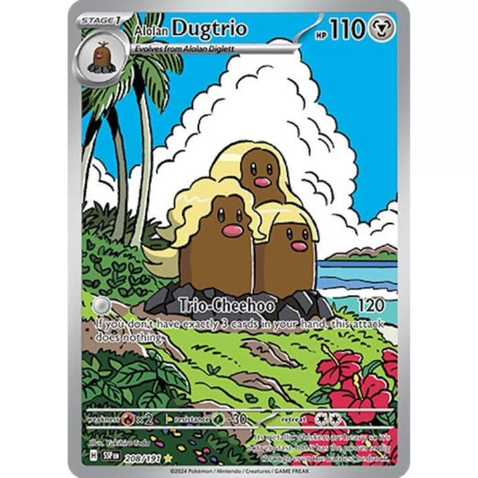 Pokemon TCG Alolan Dugtrio 208/191 Surging Sparks