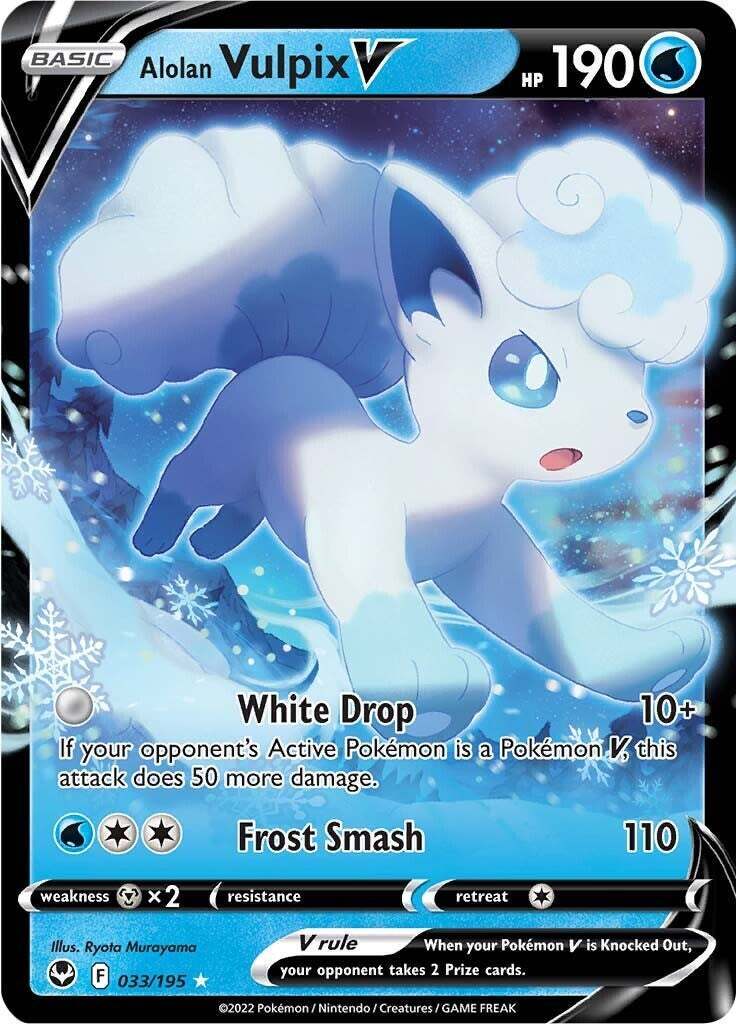 Pokemon TCG Alolan Vulpix V033/195 Silver Tempest