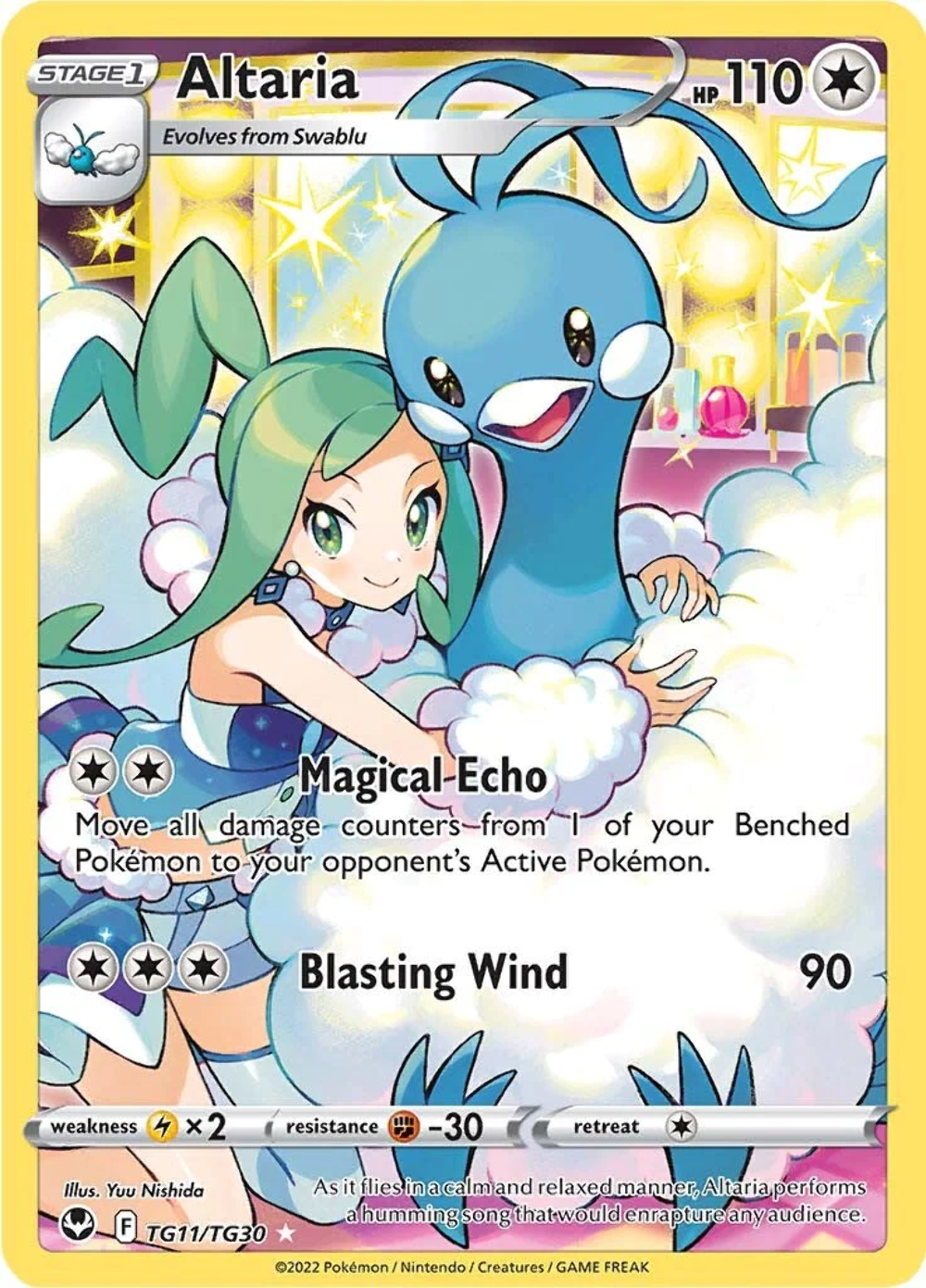 Pokemon TCG Altaria TG11/TG30 Silver Tempest