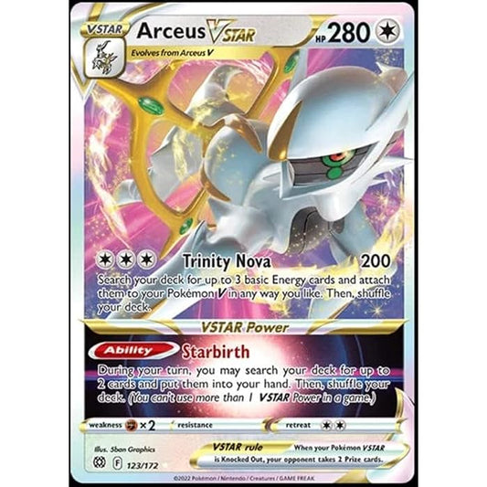 Pokemon TCG Arceus Vstar 123/172 Brillient Stars