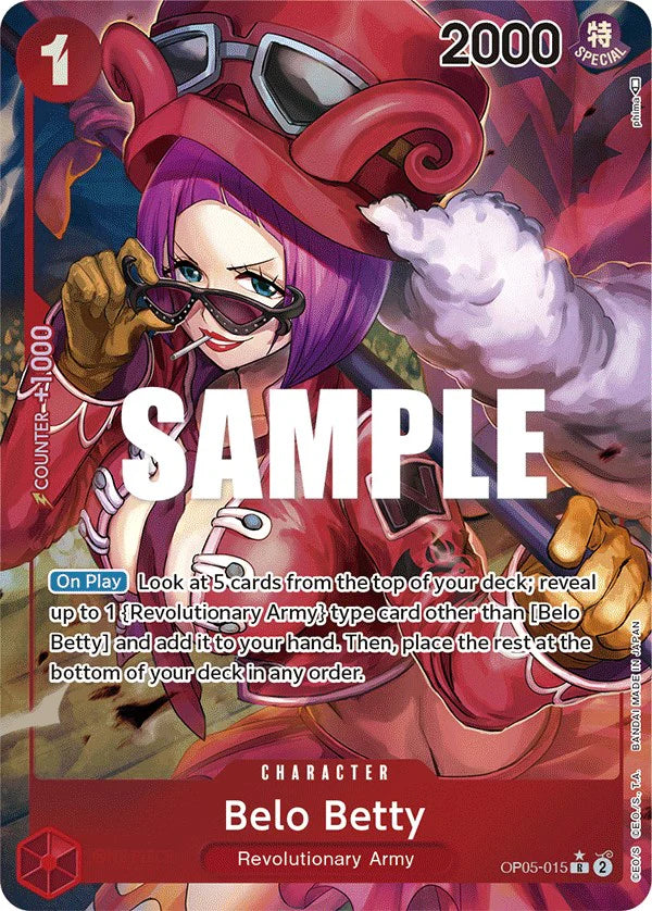 One Piece Card Game Belo Betty OP05 Awakening Of The New Era OP05-015