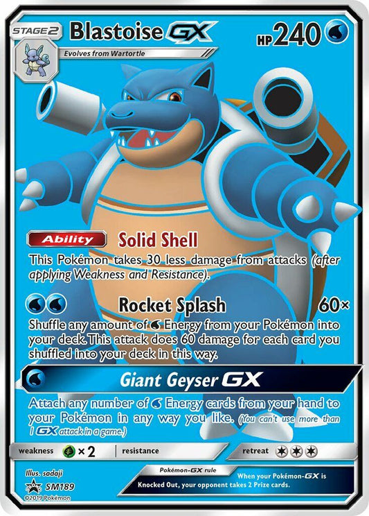 Pokemon TCG Blastoise GX Promo SM189