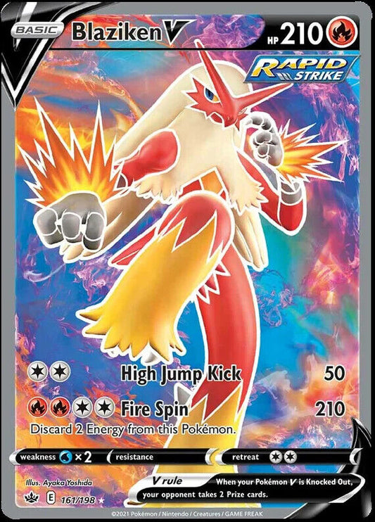 Pokemon TCG Blaziken V 161/198 Chilling Reign